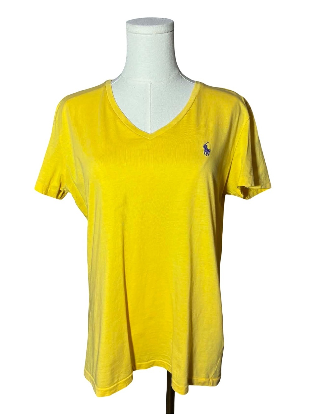 Ralph Lauren Sport Vintage Women’s Yellow V Neck Shirt